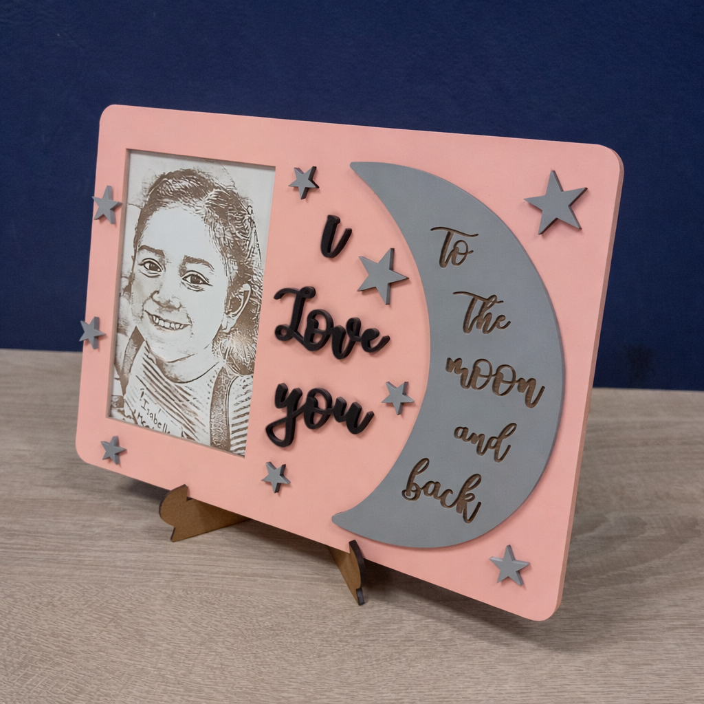 To The Moon and Back Photo Frame